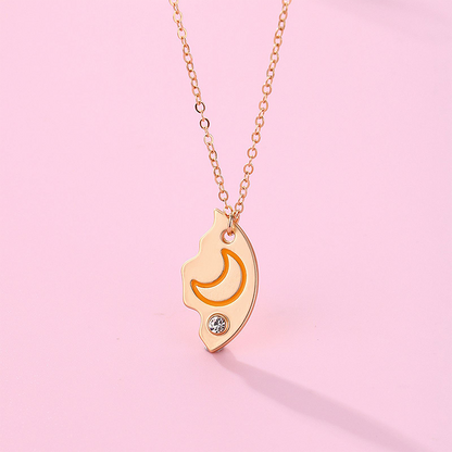 ⏰ Limitiertes Angebot! 💎 3-teiliges Freundschaftsketten-Set – Sonne, Mond & Sterne Design 🌞🌙✨ | Kristallbesatz 💎 – Zinklegierung 🛡️