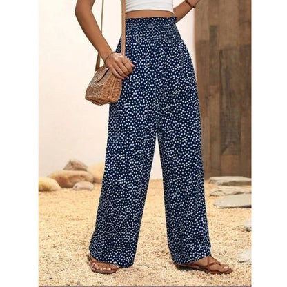 👖⏰ 50% RABATT nur für kurze Zeit! Damen-Hose mit gerafftem Hohem Bund & Weitem Bein – Leicht, vielseitig & eleganter Oversize-Style 🌿