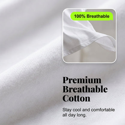 💶Nur 6 € pro Stück!!  5er-Pack Unifarbene Basic T-Shirts aus Baumwolle – Vielseitige Klassiker für deinen Kleiderschrank 🧳