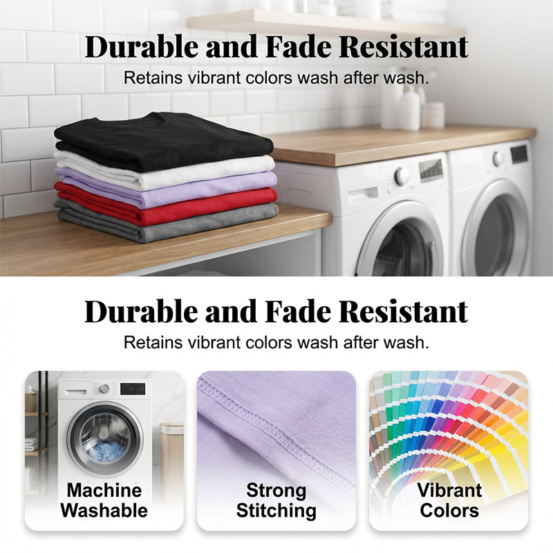 💶Nur 6 € pro Stück!!  5er-Pack Unifarbene Basic T-Shirts aus Baumwolle – Vielseitige Klassiker für deinen Kleiderschrank 🧳