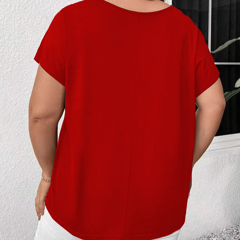 50 % Rabatt! V-Ausschnitt Oberteil mit Cut-outs – Seidig, luftig & elegant