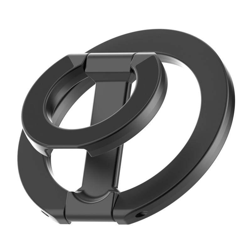 Hochwertiger doppelseitiger magnetischer Ring-Faltständer – Aus Zinklegierung, starker Magnet