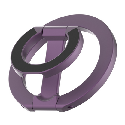 Hochwertiger doppelseitiger magnetischer Ring-Faltständer – Aus Zinklegierung, starker Magnet