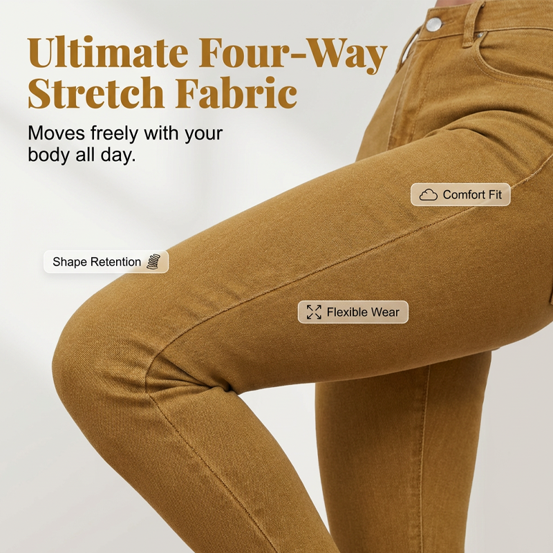 📢📢50 % Rabatt!! ⏰✨Damen High-Waist Stretch-Jeans | super elastisch & vielseitig kombinierbar👖