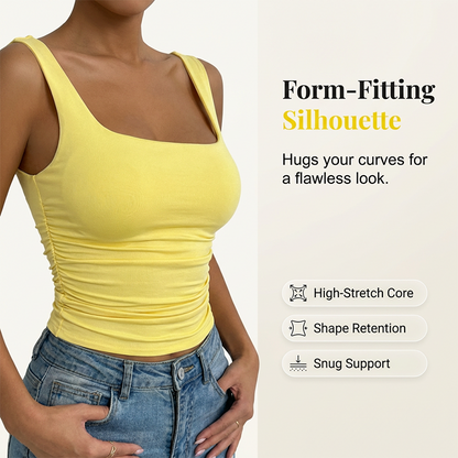 Women's Casual Square Neck Tank Top
