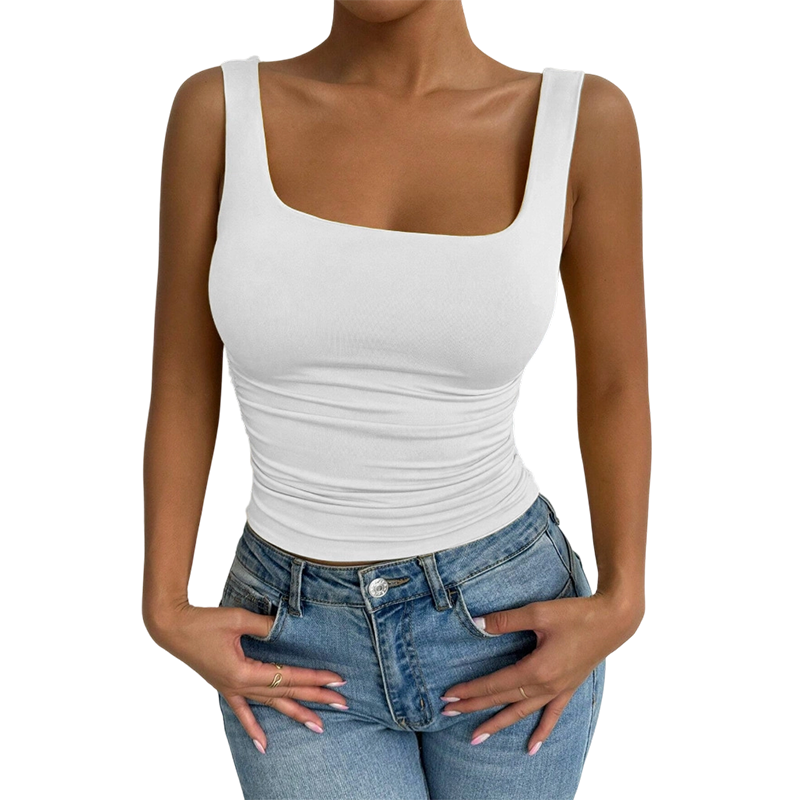 Women's Casual Square Neck Tank Top