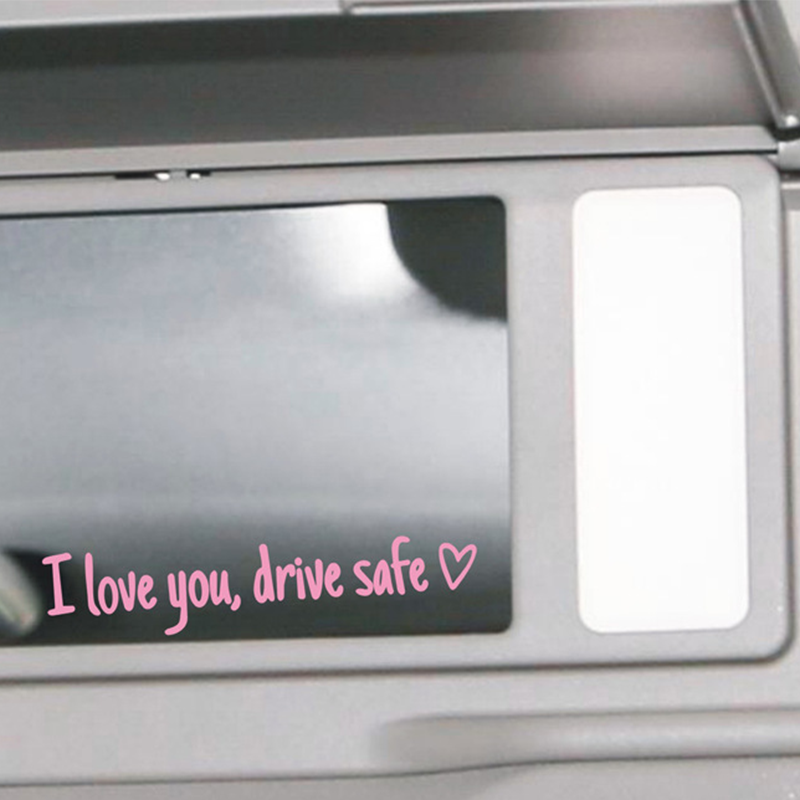 💖 „Ich liebe dich – fahr vorsichtig“ 🚗 Auto-Rückspiegel-Aufkleber 🔙