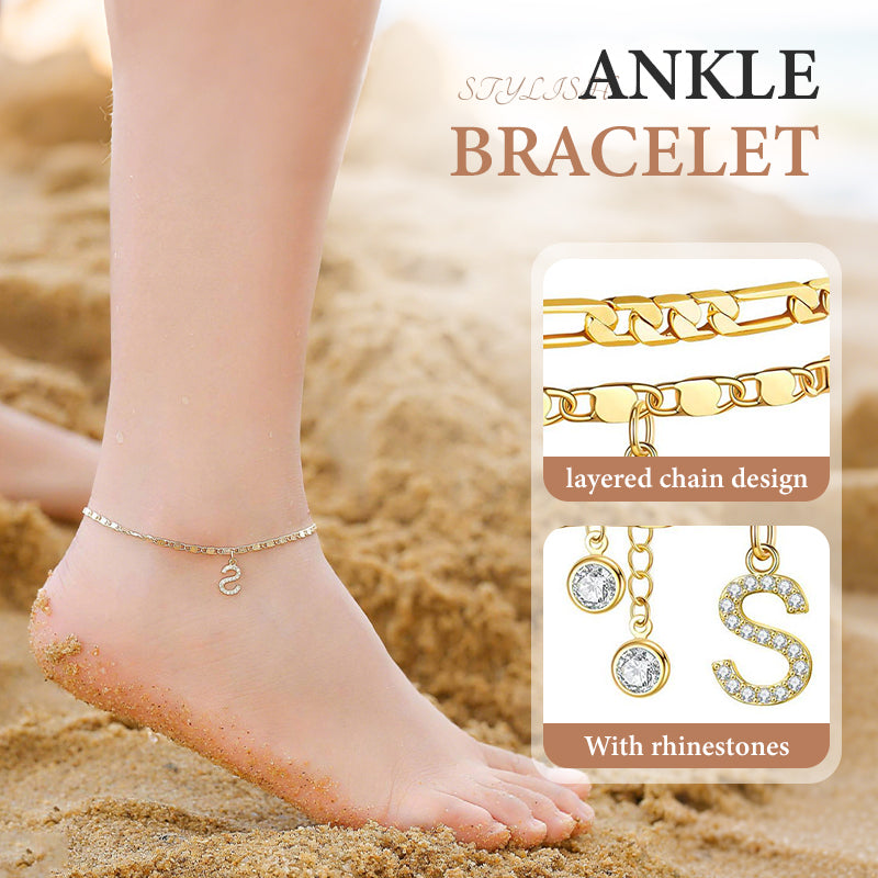 💎 Schmuck-Special: 1+1 gratis! ✨ Personalisierte Eleganz – Filigrane Gold-Fußkette für Ihren Sommer.