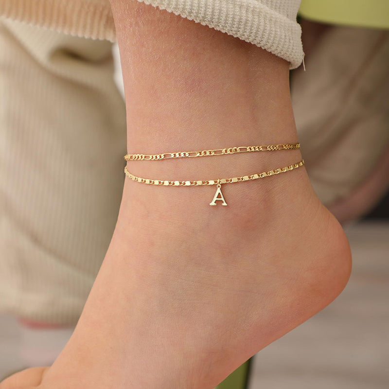 💎 Schmuck-Special: 1+1 gratis! ✨ Personalisierte Eleganz – Filigrane Gold-Fußkette für Ihren Sommer.