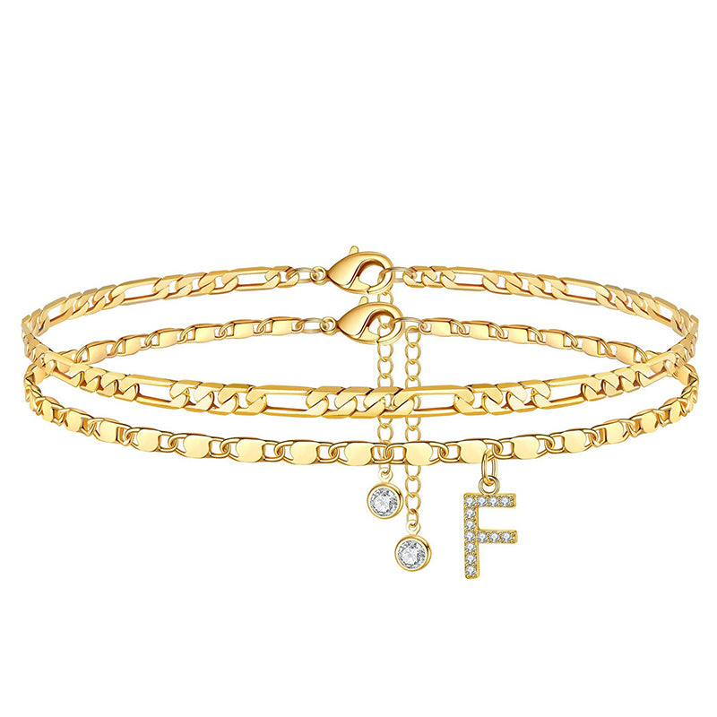 💎 Schmuck-Special: 1+1 gratis! ✨ Personalisierte Eleganz – Filigrane Gold-Fußkette für Ihren Sommer.