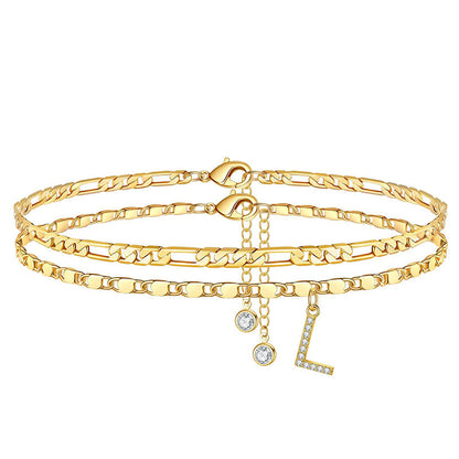 💎 Schmuck-Special: 1+1 gratis! ✨ Personalisierte Eleganz – Filigrane Gold-Fußkette für Ihren Sommer.