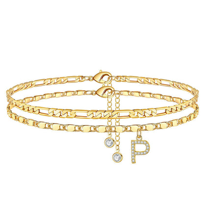 💎 Schmuck-Special: 1+1 gratis! ✨ Personalisierte Eleganz – Filigrane Gold-Fußkette für Ihren Sommer.
