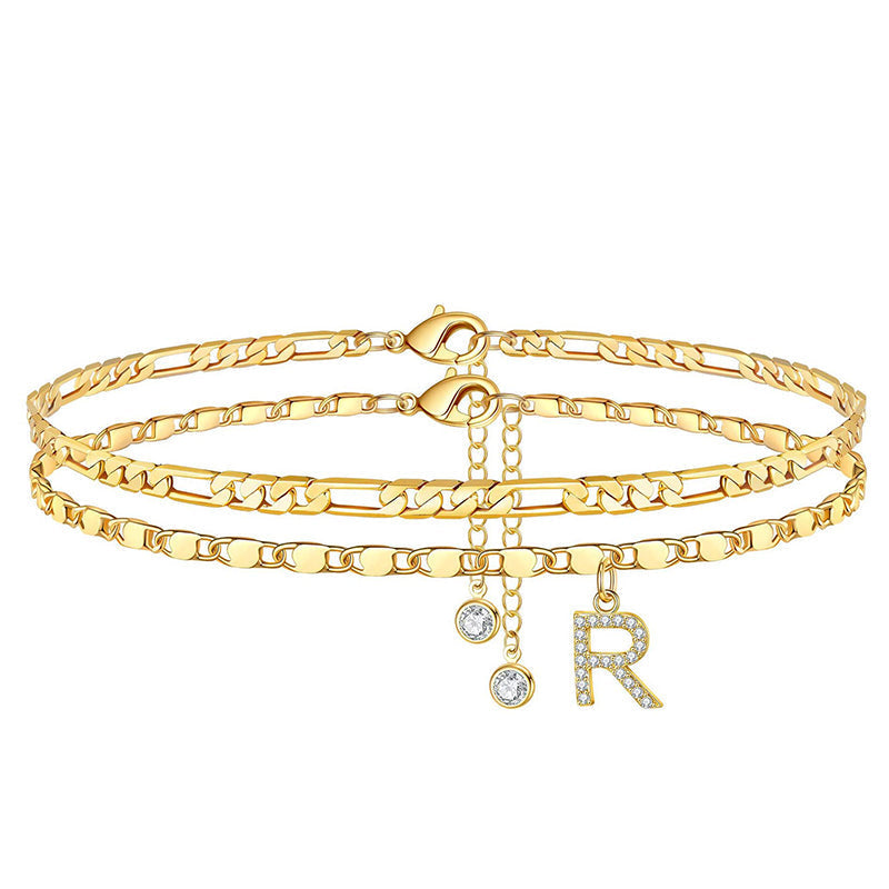 💎 Schmuck-Special: 1+1 gratis! ✨ Personalisierte Eleganz – Filigrane Gold-Fußkette für Ihren Sommer.