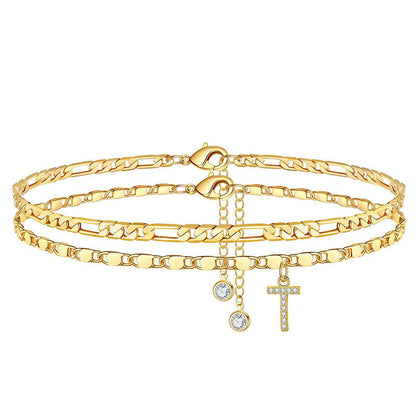 💎 Schmuck-Special: 1+1 gratis! ✨ Personalisierte Eleganz – Filigrane Gold-Fußkette für Ihren Sommer.