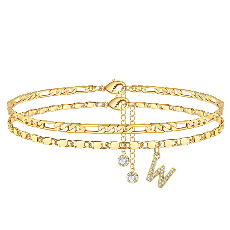 💎 Schmuck-Special: 1+1 gratis! ✨ Personalisierte Eleganz – Filigrane Gold-Fußkette für Ihren Sommer.