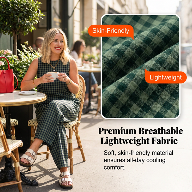⏰ 2026 NEUHEIT – 49% RABATT! 🔥🌞 Lässiger Sommer-Look im 2-Teile-Set – Ärmellos + Weite Hose – bequem & elegant 🧥👖 – perfekt für Büro, Reisen & Freizeit ✨