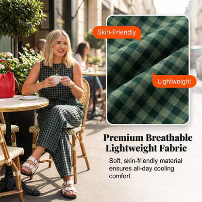 ⏰ 2026 NEUHEIT – 49% RABATT! 🔥🌞 Lässiger Sommer-Look im 2-Teile-Set – Ärmellos + Weite Hose – bequem & elegant 🧥👖 – perfekt für Büro, Reisen & Freizeit ✨
