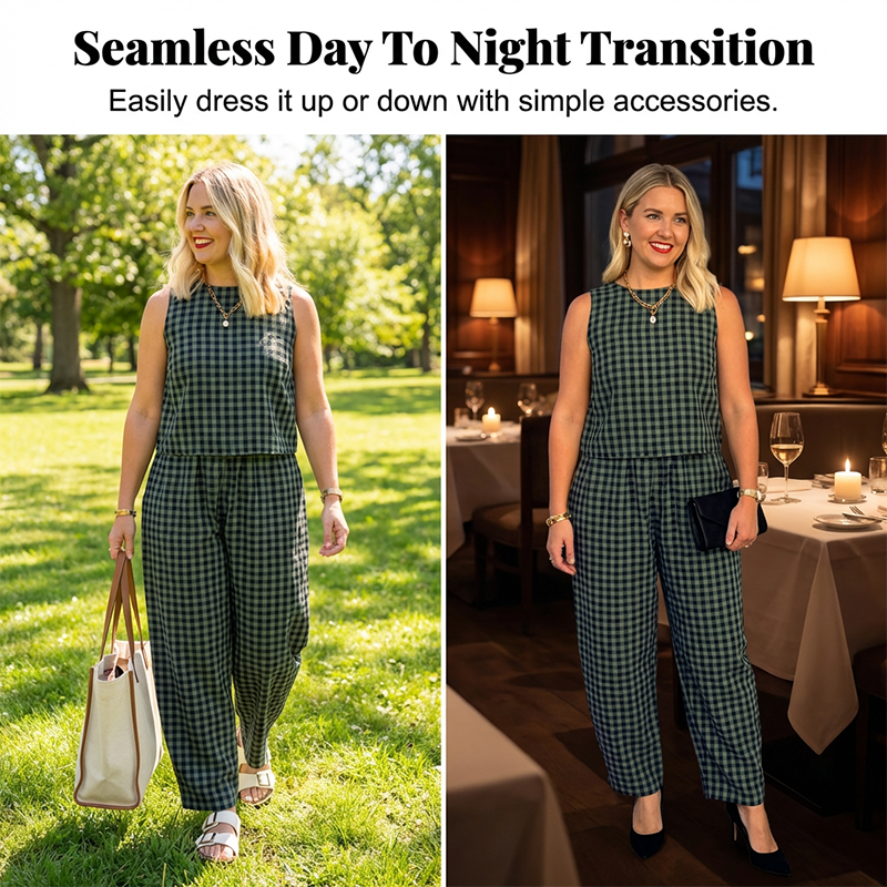 ⏰ 2026 NEUHEIT – 49% RABATT! 🔥🌞 Lässiger Sommer-Look im 2-Teile-Set – Ärmellos + Weite Hose – bequem & elegant 🧥👖 – perfekt für Büro, Reisen & Freizeit ✨