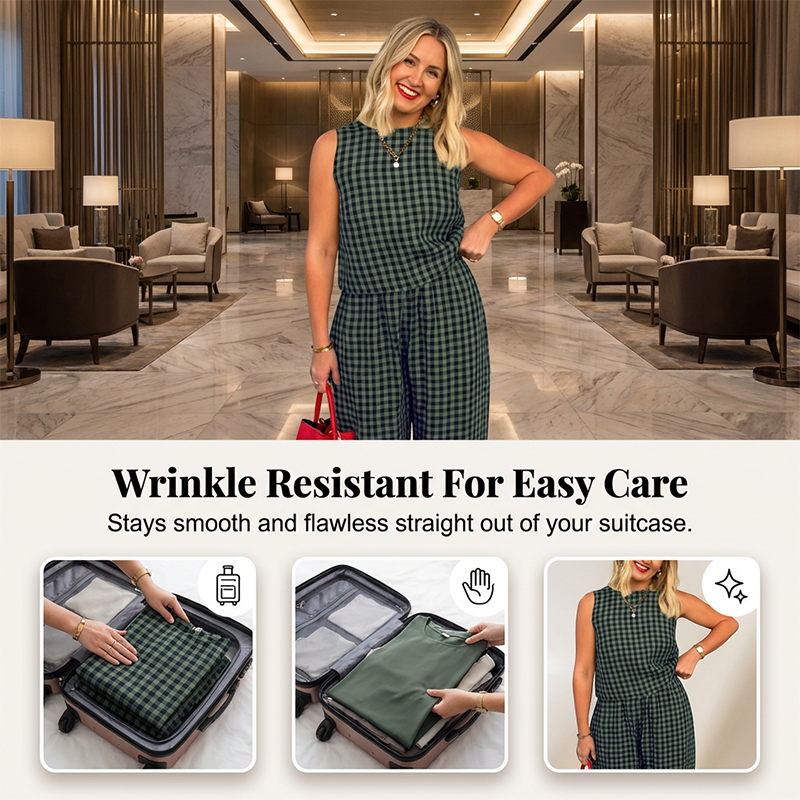 ⏰ 2026 NEUHEIT – 49% RABATT! 🔥🌞 Lässiger Sommer-Look im 2-Teile-Set – Ärmellos + Weite Hose – bequem & elegant 🧥👖 – perfekt für Büro, Reisen & Freizeit ✨