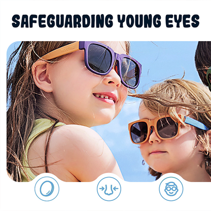 🔥 Nur noch wenige da! 50% Rabatt – UV400 polarisierte Kindersonnenbrille, faltbar & bruchfest ☀️