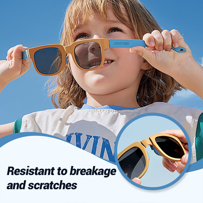 🔥 Nur noch wenige da! 50% Rabatt – UV400 polarisierte Kindersonnenbrille, faltbar & bruchfest ☀️