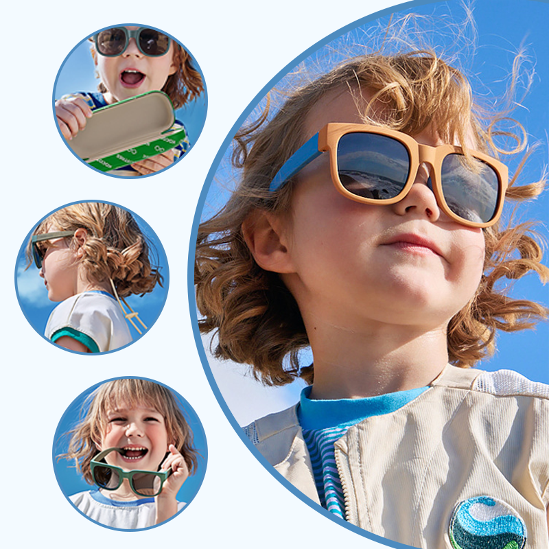 🔥 Nur noch wenige da! 50% Rabatt – UV400 polarisierte Kindersonnenbrille, faltbar & bruchfest ☀️