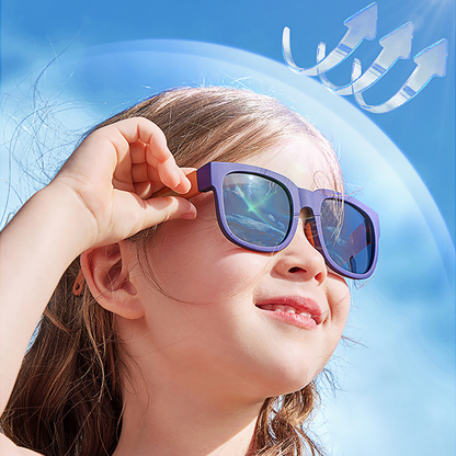 🔥 Nur noch wenige da! 50% Rabatt – UV400 polarisierte Kindersonnenbrille, faltbar & bruchfest ☀️