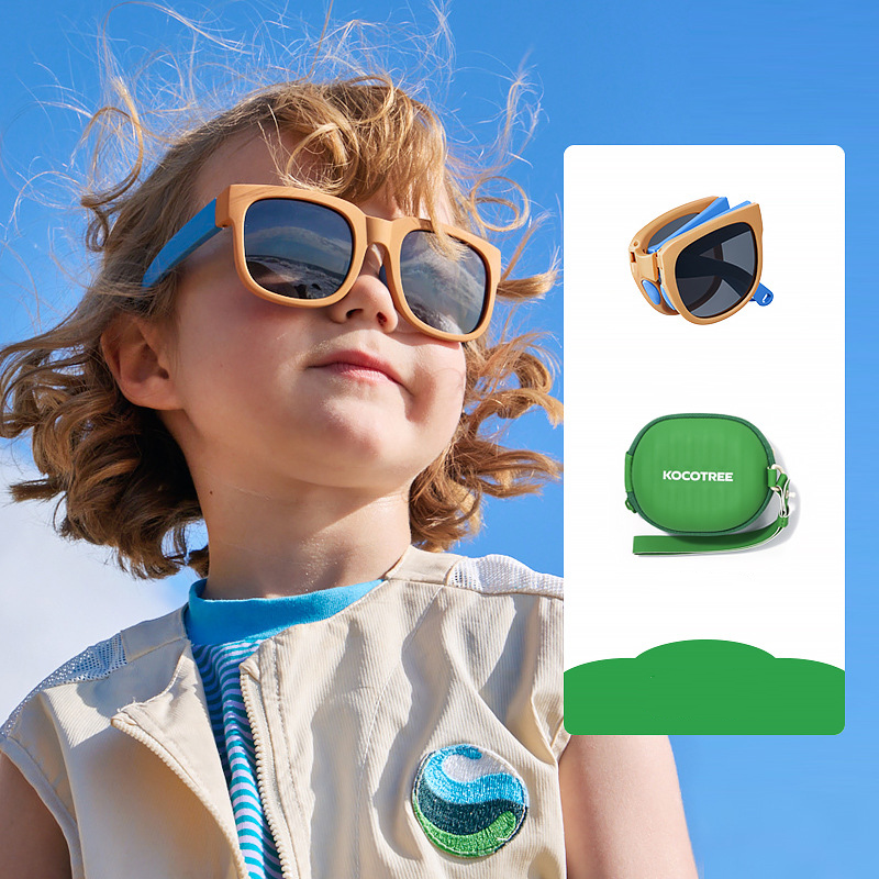 🔥 Nur noch wenige da! 50% Rabatt – UV400 polarisierte Kindersonnenbrille, faltbar & bruchfest ☀️