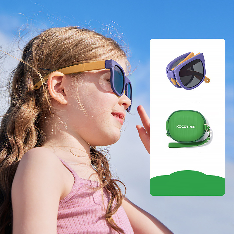🔥 Nur noch wenige da! 50% Rabatt – UV400 polarisierte Kindersonnenbrille, faltbar & bruchfest ☀️