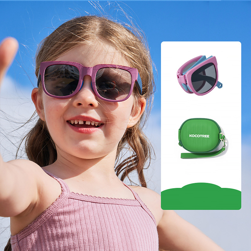 🔥 Nur noch wenige da! 50% Rabatt – UV400 polarisierte Kindersonnenbrille, faltbar & bruchfest ☀️
