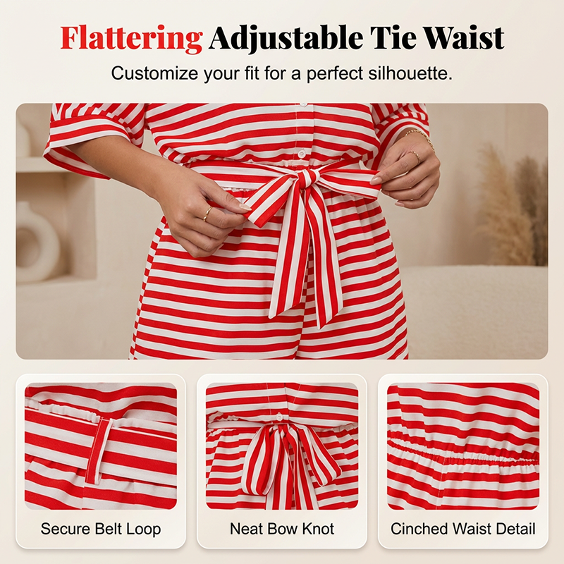 Chic Striped 2-Piece Summer Set