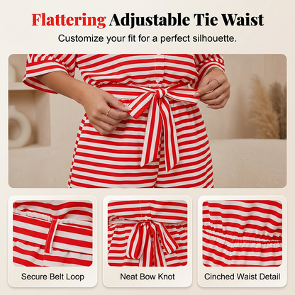 Chic Striped 2-Piece Summer Set