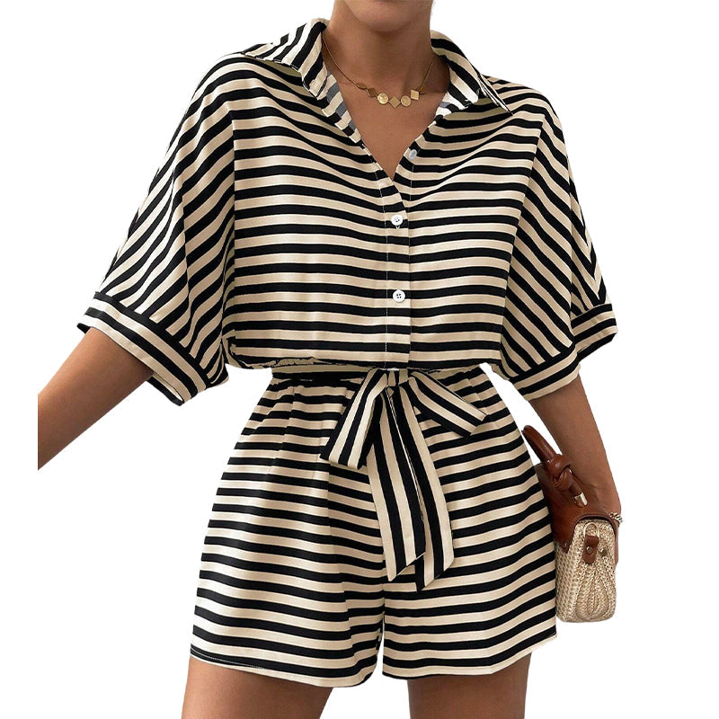 Chic Striped 2-Piece Summer Set