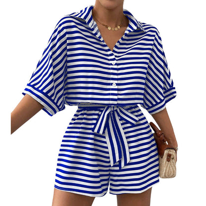 Chic Striped 2-Piece Summer Set