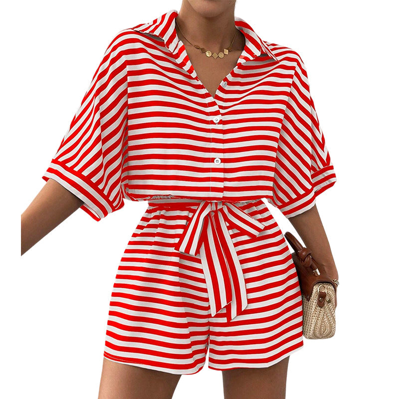 Chic Striped 2-Piece Summer Set