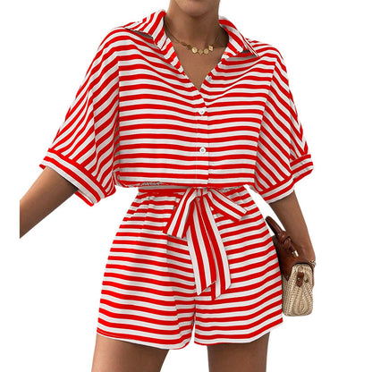 Chic Striped 2-Piece Summer Set