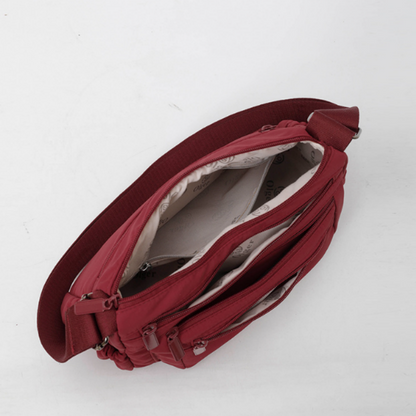 Leichte Nylon-Umhängetasche mit mehreren Fächern