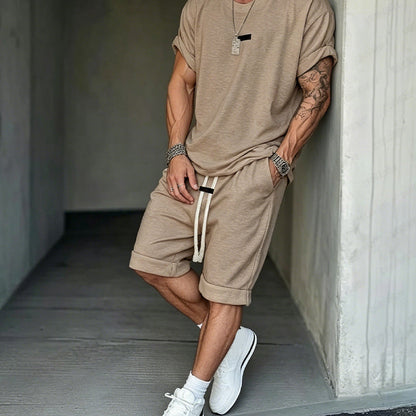 🔥Solange der Vorrat reicht 52 % Rabatt!🎉Herren Freizeit-Set – T-Shirt & Shorts – lässig & bequem👕🩳