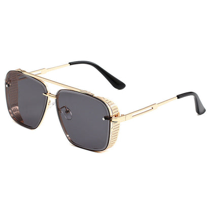 📢📢 50 % RABATT !! ⏰Steampunk-Sonnenbrille mit eckigem Rahmen