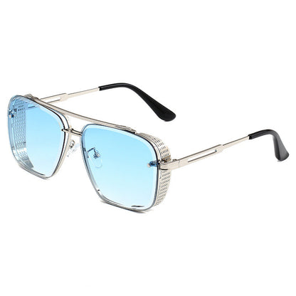📢📢 50 % RABATT !! ⏰Steampunk-Sonnenbrille mit eckigem Rahmen