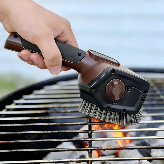 🔌 Tschüss, manuelles Schrubben! Elektrische Grillbürste | Spart Zeit & Mühe, langlebig, mit LED-Beleuchtung 💡🍖