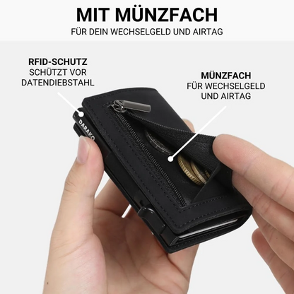 ⏳ 50% Rabatt! 💳 RFID-Blocker Smart Wallet – Kartenwurf mit 1 Klick + Münzfach, ultradünnes Design