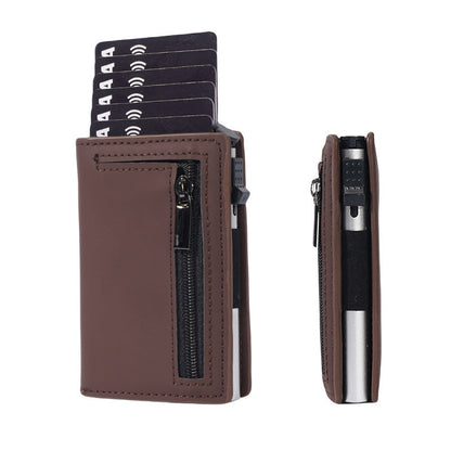 ⏳ 50% Rabatt! 💳 RFID-Blocker Smart Wallet – Kartenwurf mit 1 Klick + Münzfach, ultradünnes Design