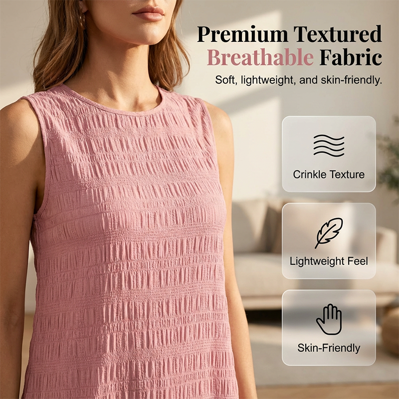 ✨ 50% Rabatt! 💃 Sommerliches, vielseitiges trägerloses Hemdchenkleid mit Rüschensaum – trägerlos, runder Ausschnitt, weich & atmungsaktiv