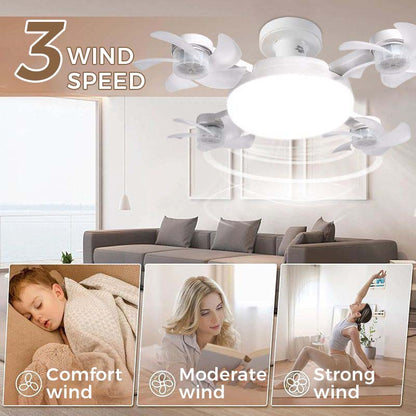 🔥 50% Rabatt! Deckenventilator mit einklappbaren Flügeln – mit Licht & Fernbedienung, eine Lösung für Beleuchtung & Belüftung 💡🌀