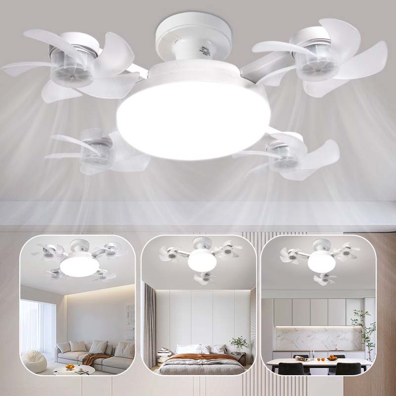 🔥 50% Rabatt! Deckenventilator mit einklappbaren Flügeln – mit Licht & Fernbedienung, eine Lösung für Beleuchtung & Belüftung 💡🌀