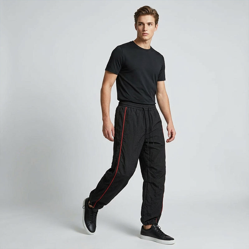 👖 JETZT 50% RABATT! 🔥 Retro-Hosen mit breitem Bein und Seitenstreifen – hochtailliert, bequeme Passform und perfekt für einen vintage Streetwear-Look ✨