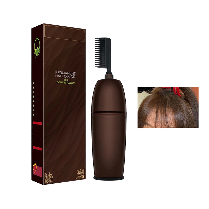 Plant-Extract Gentle Hair Dye for Gray Coverage