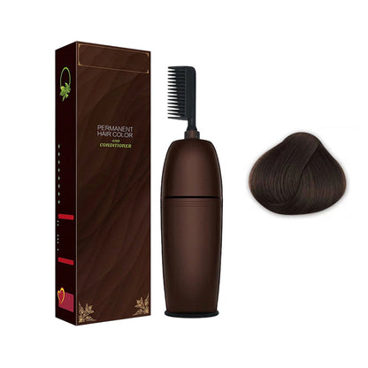 Plant-Extract Gentle Hair Dye for Gray Coverage