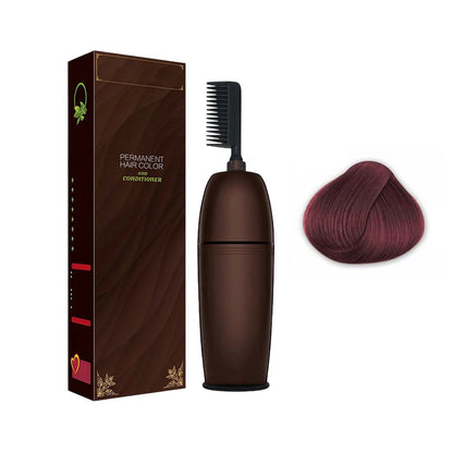 Plant-Extract Gentle Hair Dye for Gray Coverage